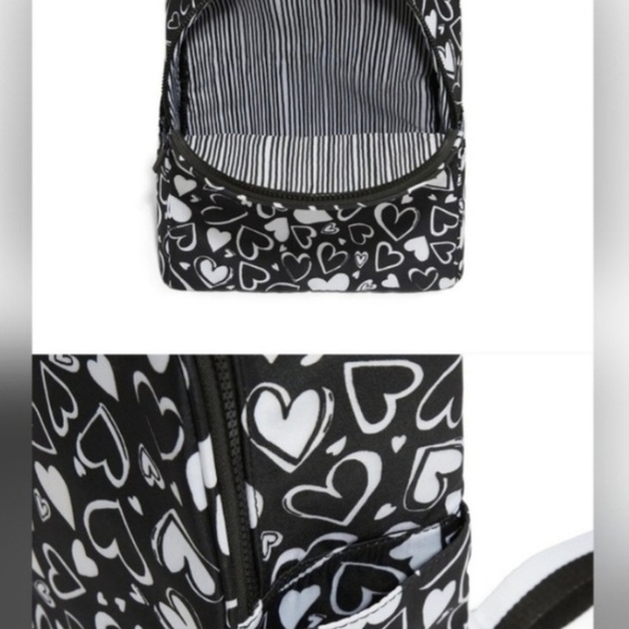 Brighton Love Heart Backpack - Black and White - Picture 4 of 8